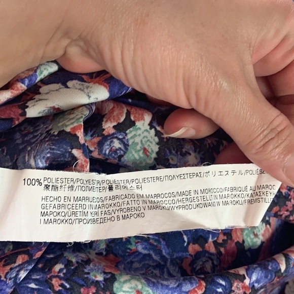Zara Tropical  Floral Tunic Half Sleeve Casual Mini Dress Size S - Picture 11 of 14